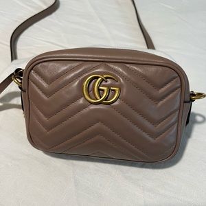 Gucci Marmont Matelasse Mini Bag porcelain rose